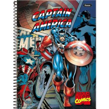 Imagem de Caderno Espiral Universitário Marvel Comic 80 Folhas Foroni