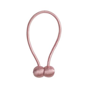 Imagem de Cortina de cabeça redonda de poliéster fivela magnética cortina simples fivela magnética cinta Joker sem instalação perfurada fivela de cortina tiebacks, T3,1 Pçs