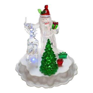 Imagem de Luminária Papai Noel Rena Árvora Natal 20.5cm