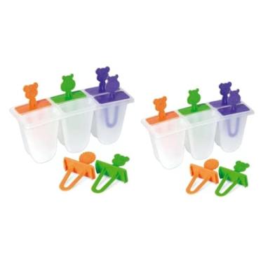 Imagem de Chicky Formas 2 Formas Para Sorvete Picolé Animais Modelo Bichinho, 245 ml, Polímero