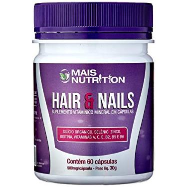 Imagem de Mais Nutrition Cabelos e Unhas Hair & Nails 500 mg 60 capsulas