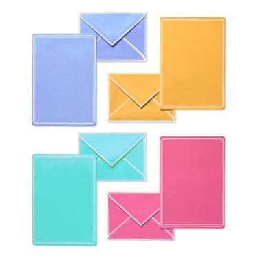 Imagem de American Greetings Lençóis de papelaria pastel e envelopes coloridos (80 unidades)