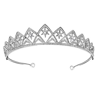 Imagem de Tiara De Coroa De Noiva Faixa De Cabelo Barroca Tiara De Festa Tiara De Cristal Coroas De Noiva Barrocas Coroa Da Rainha De Cristal Tiaras De Noiva Liga Casamento Dama De Honra