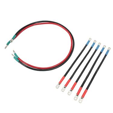 Imagem de Acessórios para carrinho de golfe 7 peças Conjunto de cabos de bateria 4 calibres 35,5 cm 100 cm 105,9 cm substituição para Club Car DS Precedent 48V modelos 1994-Up