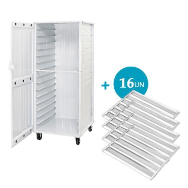 Imagem de Armário de Crescimento de Pão Imeca com 16 Esteiras 58x70 cm Epoxi 6064