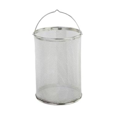 Imagem de ＫＬＫＣＭＳ Cesta de aço inoxidável para fritar, peneira de alimentos, malha, cesta de filtro de frutas vegetais para macarrão, 22cm