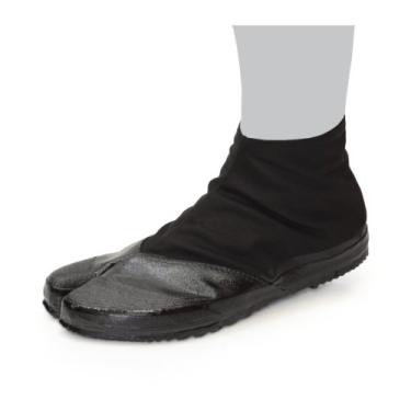 Imagem de Marugo Jitsuyou All Black Japanese Tabi Tênis preto com 3 clipes, Preto, 10.5 Wide Women/9 Men