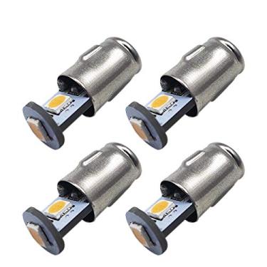Imagem de Ruiandsion 4 lâmpadas de LED 3898 BA7S amarelas 12V 3030 3SMD Chipsets lâmpadas de substituição para luzes de advertência de painel de instrumentos interiores de carro