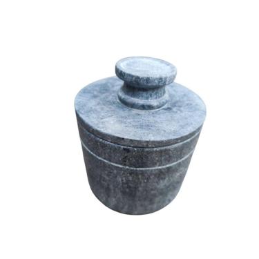 Imagem de Manteigueira francesa rustica em pedra sabão (200 ml) - Maior capacidade