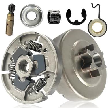 Imagem de Roda dentada embreagem 3/8" para Stihl 017 018 019 019T 021 023 025 MS170 MS180 MS190 192 CE, MS210 MS230 MS250 MS191 MS211 Motosserra com arruela E-mail. Kit de clipe