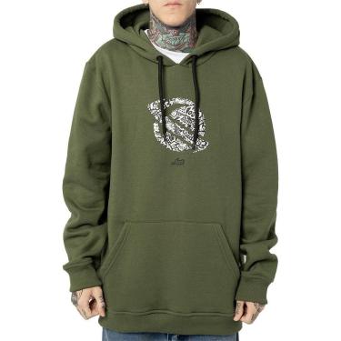 Imagem de Moletom Lost Canguru Lostmaniac WT24 Masculina Verde Alecrim