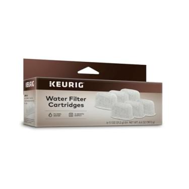Imagem de Keurig Cartuchos de refil de filtro de água, cartuchos de filtro de água de substituição, compatíveis com cafeteiras de cápsulas K-Cup 2.0, 6 unidades (embalagem pode variar)