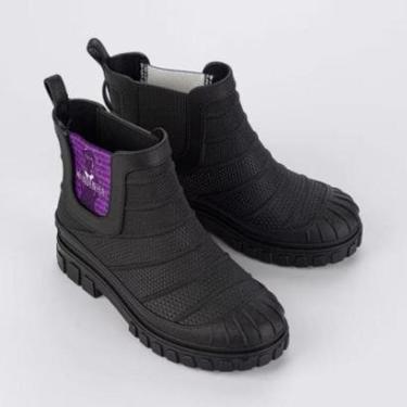 Imagem de Bota Coturno Grendene Wandinha Menina Preto Ref:23043-Feminino