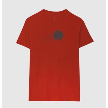 Imagem de Camiseta SandSlice Impacto na Areia, Algodão Premium (BR, Alfa, 3G, Regular, Vermelho)