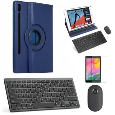 Imagem de Capa 360 azul Tecl/mouse/pe preto Galaxy Tab S8 SM-X706 11" - BD Net C