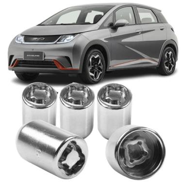 Imagem de Kit Parafuso Porca Antifurto Roda 6CRAMINI Byd Dolphin Todos Modelos -