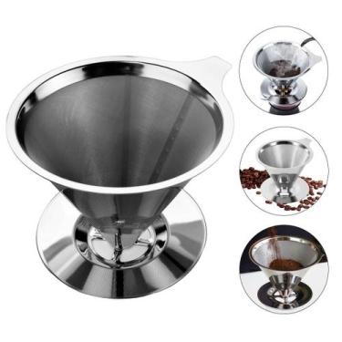 Imagem de Coador De Café Filtro Individual Inox Reutilizável Premium - Bc Bora C