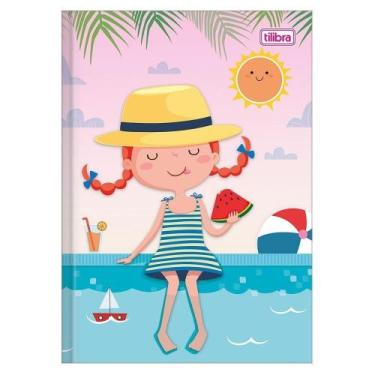 Imagem de Caderno Costurado Tilibra Capa Dura Sapeca Feminino 96 Folhas Embalage