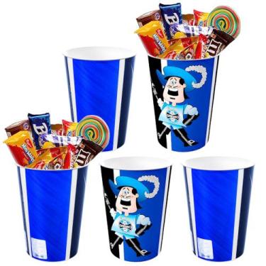 Imagem de Kit 5 Copos p/ Doces Lembrancinha Decoração de Festa Grêmio - Plasútil