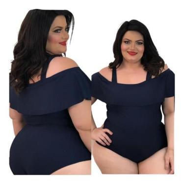 Imagem de Kit  Body Ciganinha +Short Feminino Plus Size Saída De Praia - WM, Pre