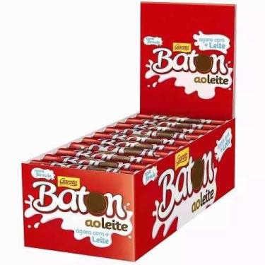 Imagem de Chocolate Baton Ao Leite 16Gr 30Un - Garoto, 480g, Ao Leite