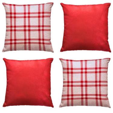 Imagem de Kit 4 Capas de Almofada de Natal Natalina Decorativas 45 x 45 - Millen