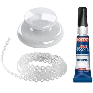 Imagem de Kit Estético Botão + Elástico + COLA P/ Podologia - RealPodo Nails