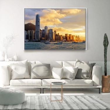Imagem de Quadro Decorativo Horizontal Abu Dhabi Com Moldura 80X120
