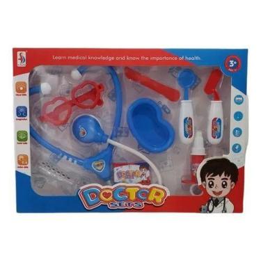 Imagem de Kit Médico Brinquedo Infantil - Brinquedo Educativo (Azul) - toys
