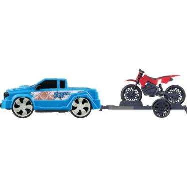 Imagem de Carrinho Speed ECO com Moto 18,7X14X24 - Kendy Brinquedos