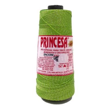 Imagem de Linha Princesa Brilho Ouro 500m - Incomfio, 3202 Verde Pistache