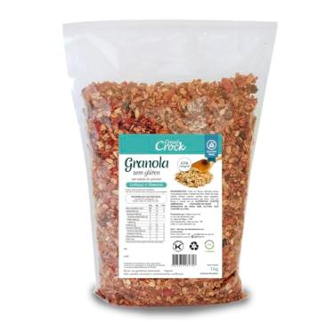 Imagem de Granola sem adição de açúcar Linhaça e Tâmaras (com aveia sem glúten) Cereal Crock 1kg