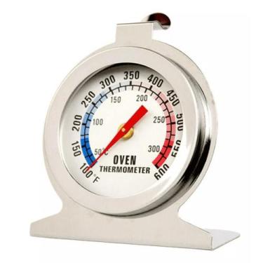 Imagem de Termômetro Analógico Forno 300 Alta Qualidade Inox Cozinha - TATUDEBOA