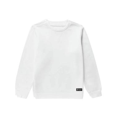 Imagem de Blusão Moletom Infantil Liso Básico Gola Redonda Sem Capuz - Calttony,