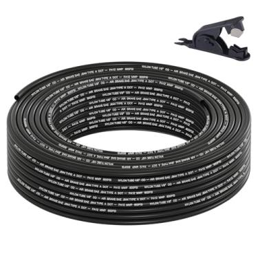Imagem de Boeray Mangueira de ar de nylon SAE J844 PA12 de linha de ar de 1/8 DOT com cortador de tubo pneumático de 1/20.3 cm OD Aprovado pelo DOT Mangueira de freio a ar 1/8 para kit de suspensão a ar,