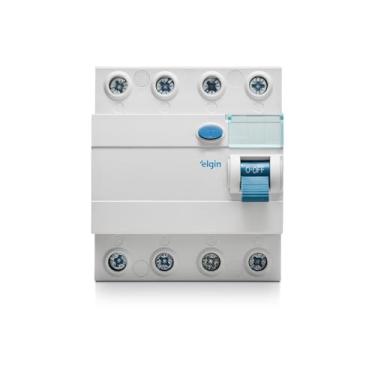 Imagem de IDR 30mA tetrapolar 125A Elgin - Interruptor Residual Diferencial, 4 Polos, 125 Amperes