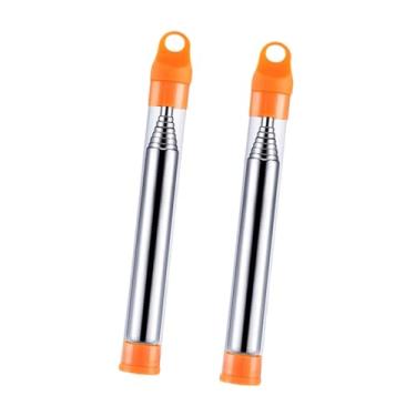 Imagem de Gralara Ferramenta de berro de fogo Soprador de lareira Mochila aço inoxidável Churrasqueira Chaminé Churrasco Exterior Interior Fogos Iniciador Soprador de, Laranja
