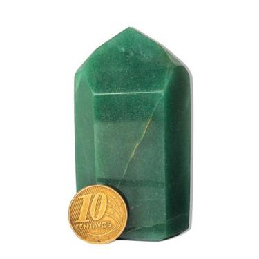 Imagem de Ponta Quartzo Verde 7 a 8cm Média 120g Pedra Natural Tipo A - Cristais