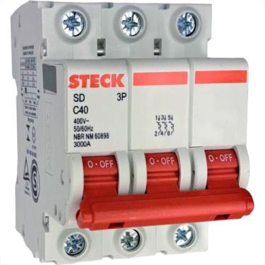 Imagem de Disjuntor Steck ''Din'' Tripolar 40A. C