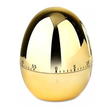 Imagem de Temporizador Timer Dourado Plástico Pomodoro
