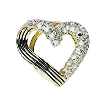 Imagem de Cachecol feminino de cristal, flor, cachecol, fivela, suporte de xale, anel, cachecóis, cardigã, clipes de círculo aberto, broche multifuncional, joias, Cristal Metal Cristal Metal imitação de