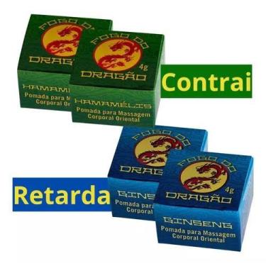 Imagem de 2 Pomada Fogo do Dragão  Hamamélis + 2 Pomada Fogo do Dragão Ginseng -