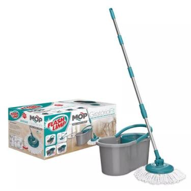 Imagem de Flash Limp MOP5010 - Mop FIT Giratório, Medidas Balde - 22 cm x 39 cm 