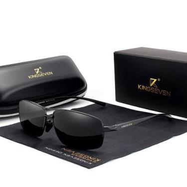 Imagem de Óculos de Sol Masculino Design de Aluminio uv400 Estilo Piloto - Kings