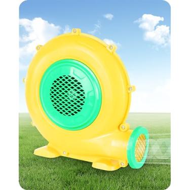 Imagem de Step4Fun Soprador De Ar Para Castelo Inflável, Soprador Elétrico Certificado Pela Etl De 480 Watts, Perfeito Para Toboágua Inflável E Castelo Inflável Interno E Externo, Amarelo