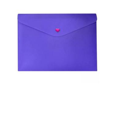 Imagem de Pasta C/ Botão Horizontal Envelope A4 Full Color - Dello, ROXO