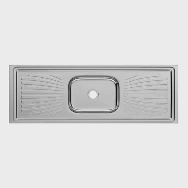 Imagem de Pia Inox Monobloco Concretada Forminox 1,50 m