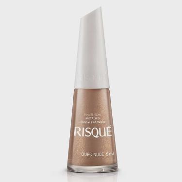 Imagem de Esmalte risqué metálico ouro nude 8ML