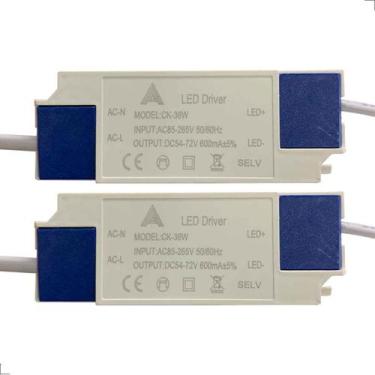 Imagem de Kit 2 Reatores Driver LED 36W Bivolt 600mA - Aaa Top