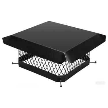 Imagem de G GOOD GAIN Tampa De Chaminé - 13 X Polegadas, Capa Para Exterior Em Aço Galvanizado, Capas Chuva Lareira Com Placa Cobertura, Instalação Azulejos Existentes Parafusos E Luvas Metal Ajustáveis